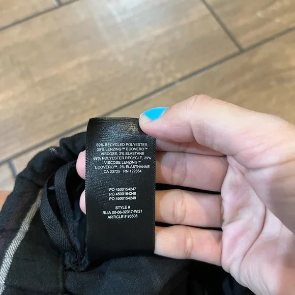 Aritzia The Group Babaton Jimmy Plaid Pull on Pants Size XXS - Picture 4 of 5